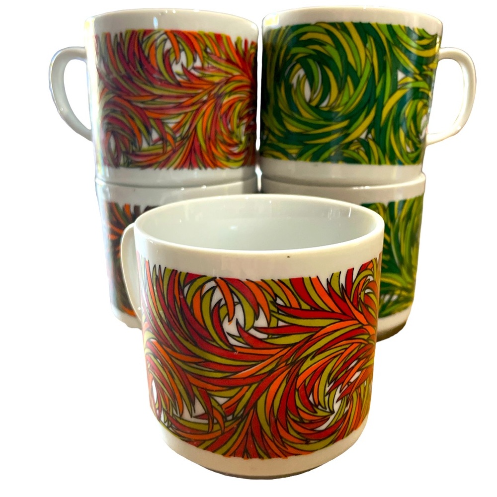 Vintage 1970’s Groovy Mugs